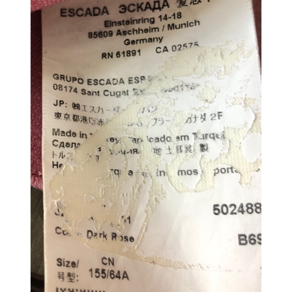 Escada Dusty Rose high Rise JeansSize 34 ( S) - Picture 4 of 4